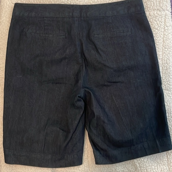 NWOT DOCKERS BERMUDA HIGH RISE Dark Denim Shorts SIZE 12 - Picture 4 of 8